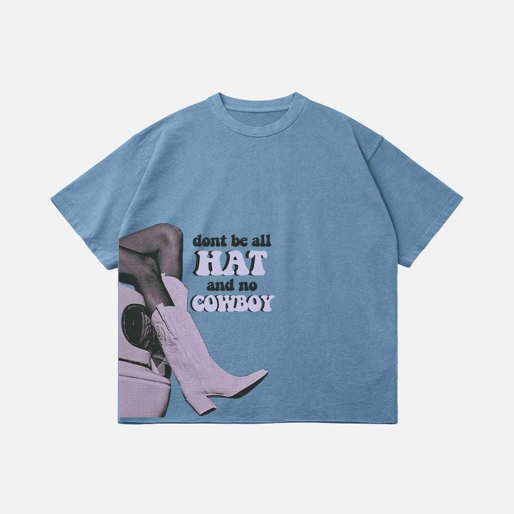 Oversized Raw Hem Tee PODpartner