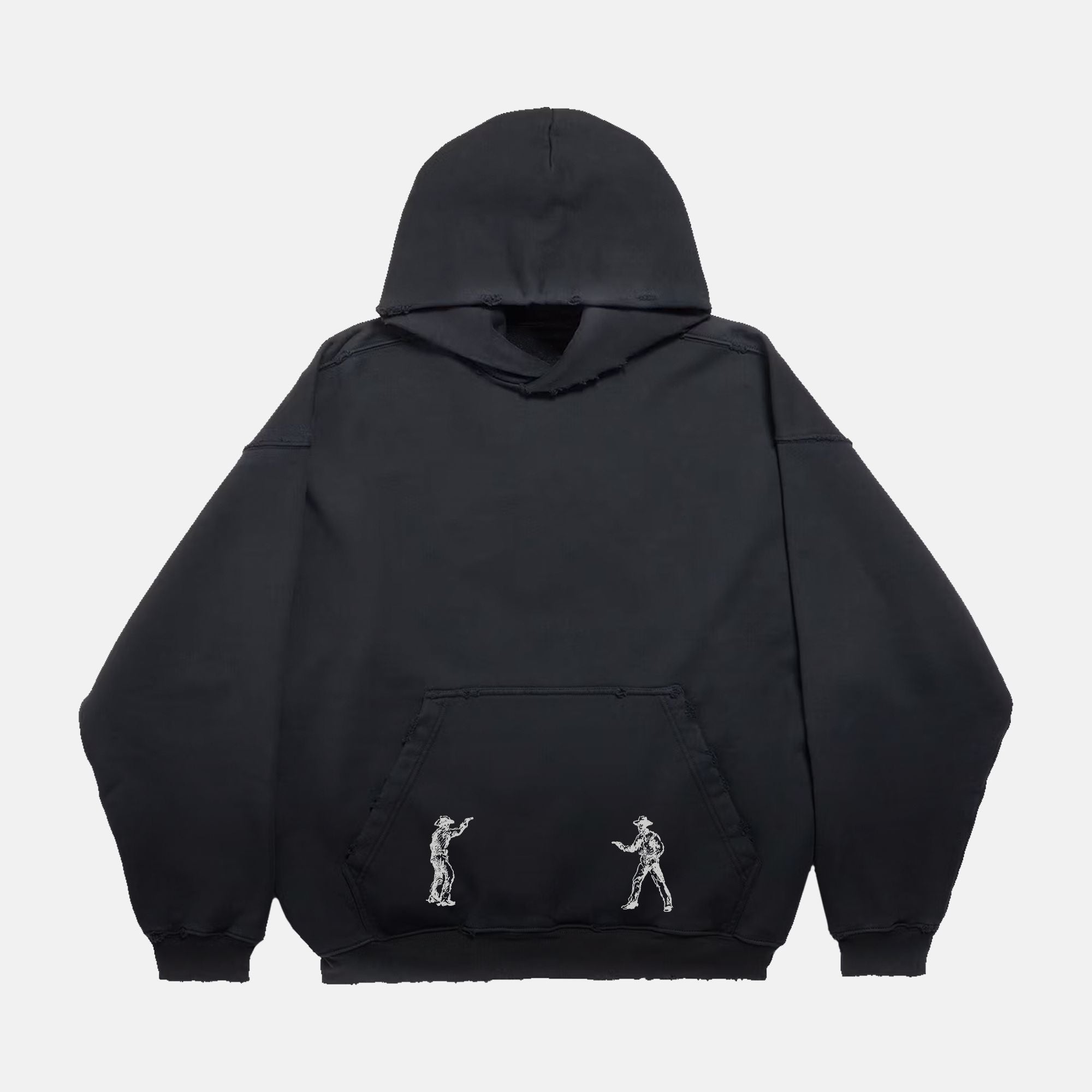 Boxy Distressed Hoodie PODpartner