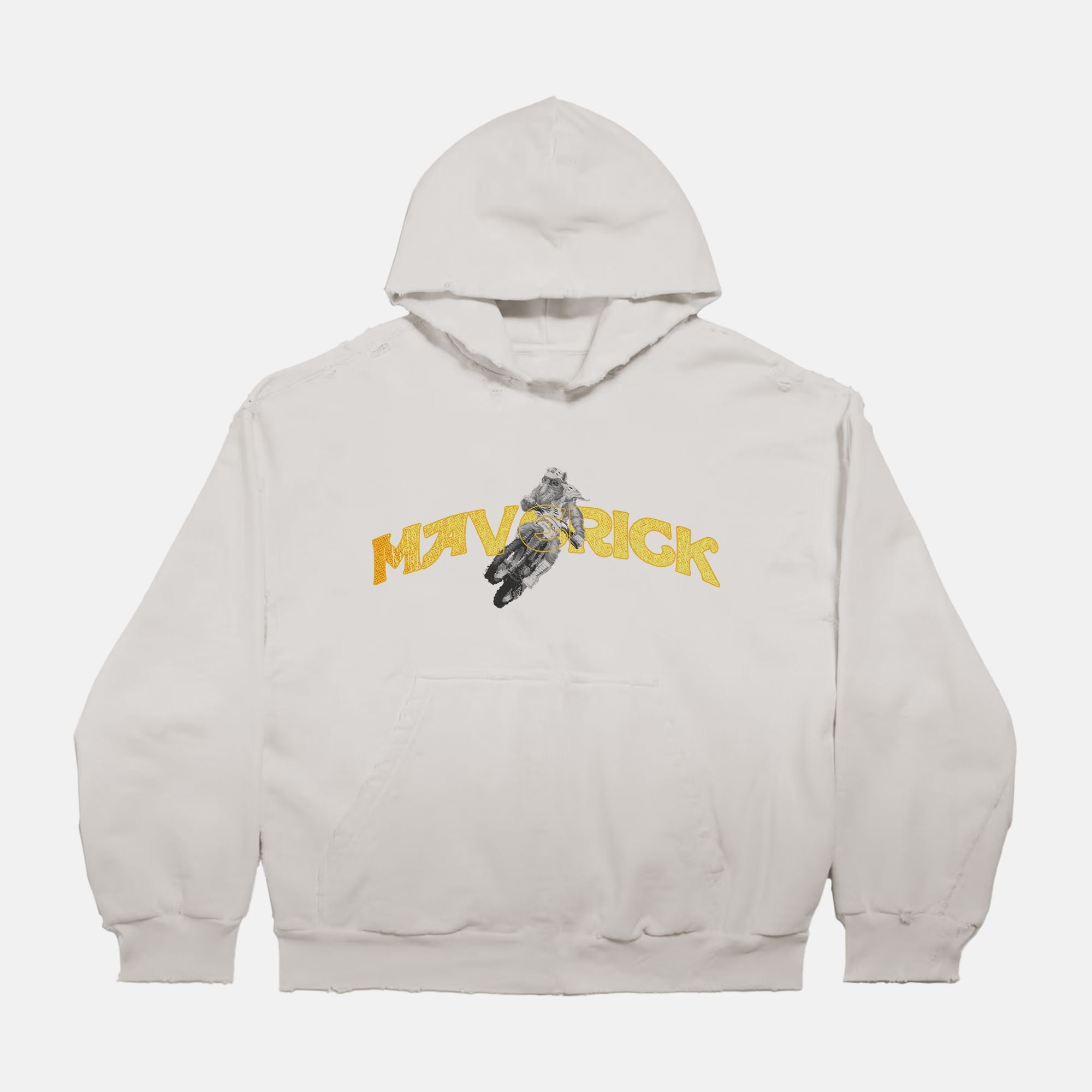 Boxy Distressed Hoodie PODpartner