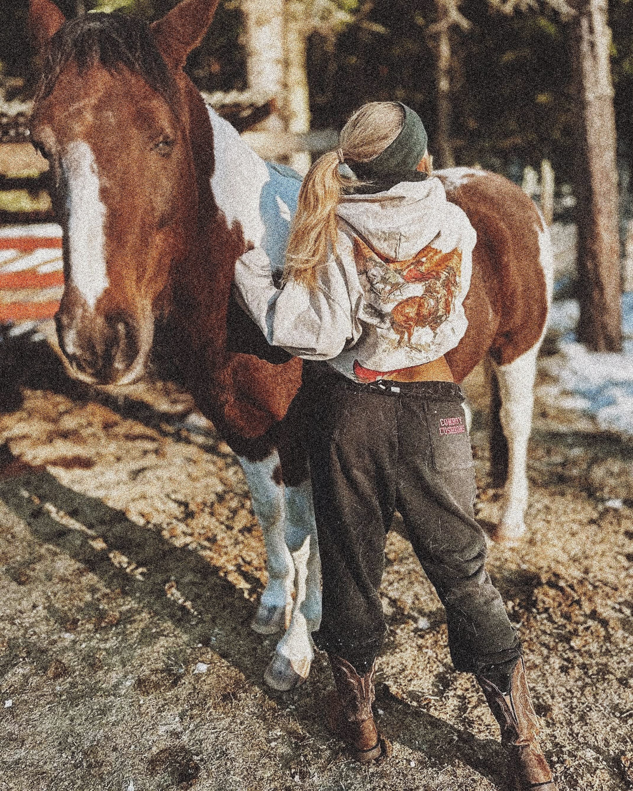 Sun Faded Boxy Distressed Hoodie PODpartner
