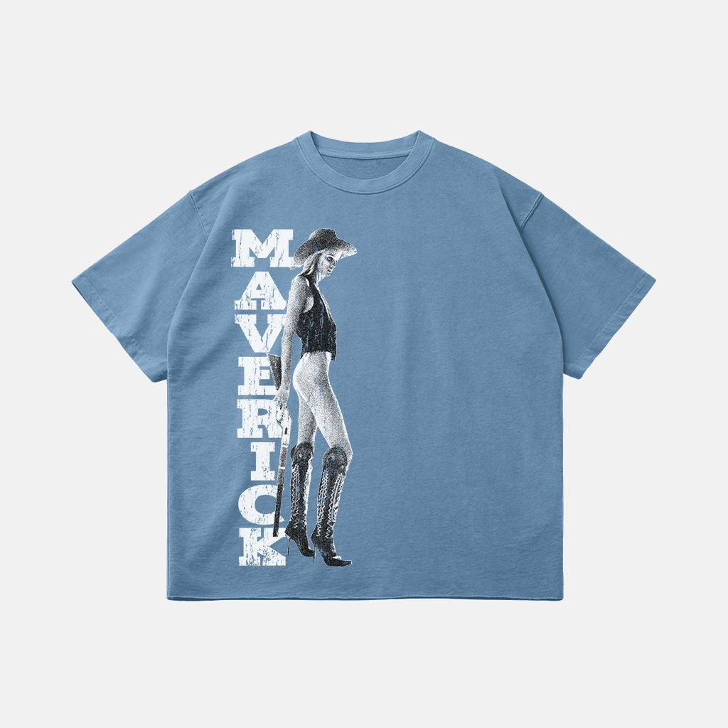 Oversized Raw Hem Tee PODpartner