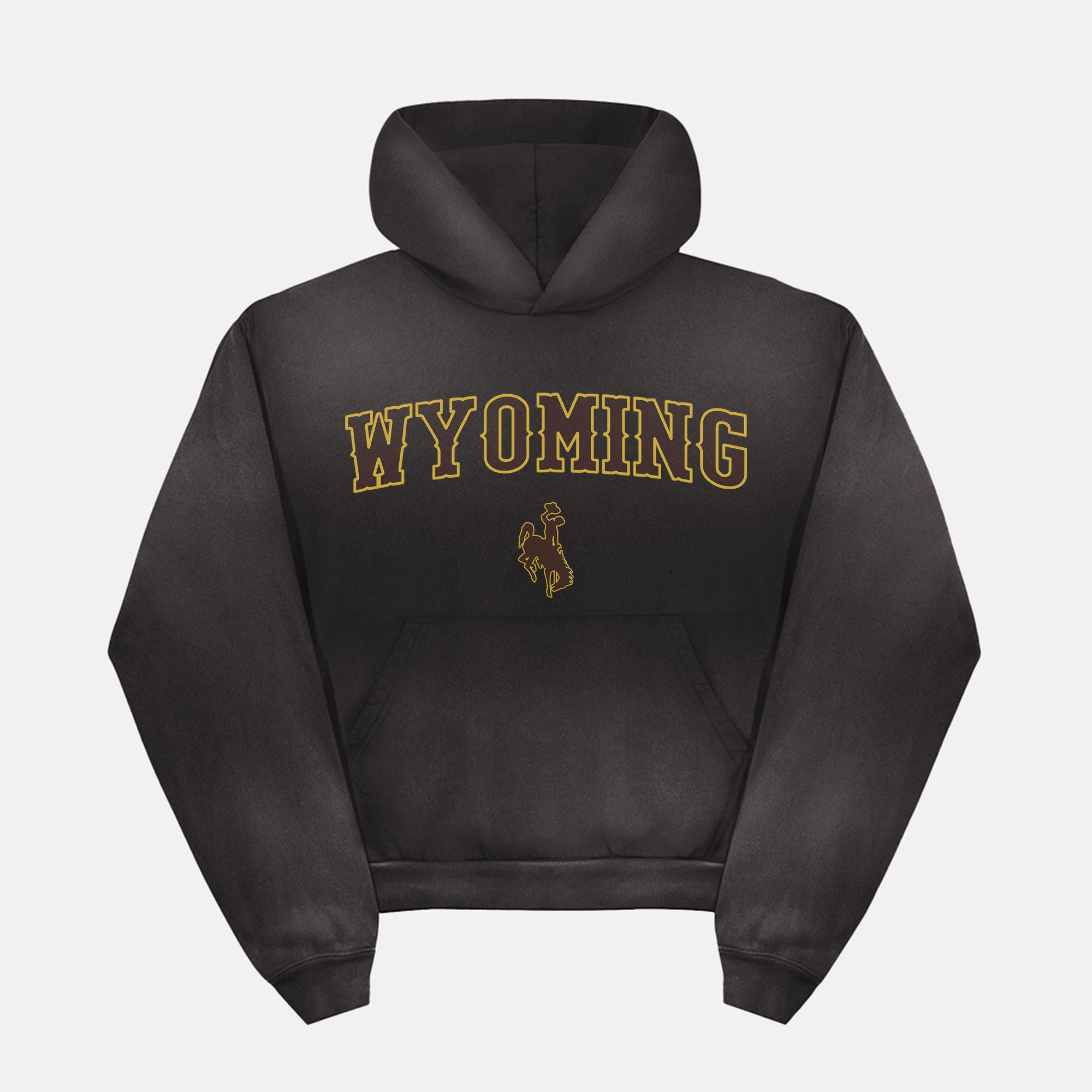 Sun Faded Pullover Hoodie PODpartner Smoky Black S