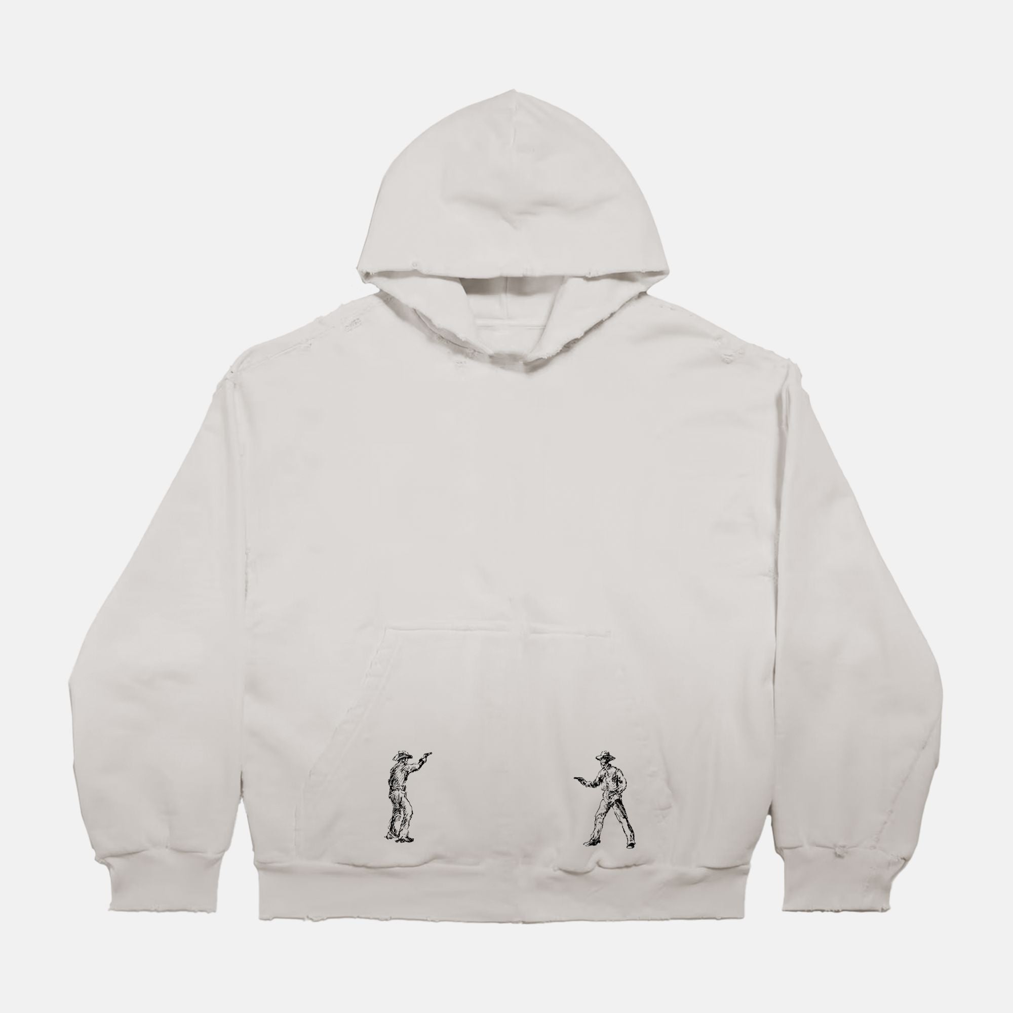 Boxy Distressed Hoodie PODpartner