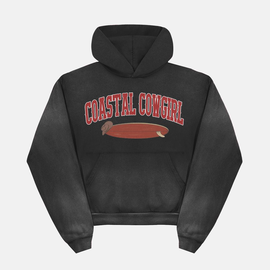 Super Heavyweight Washed Hoodie PODpartner Faded Black S