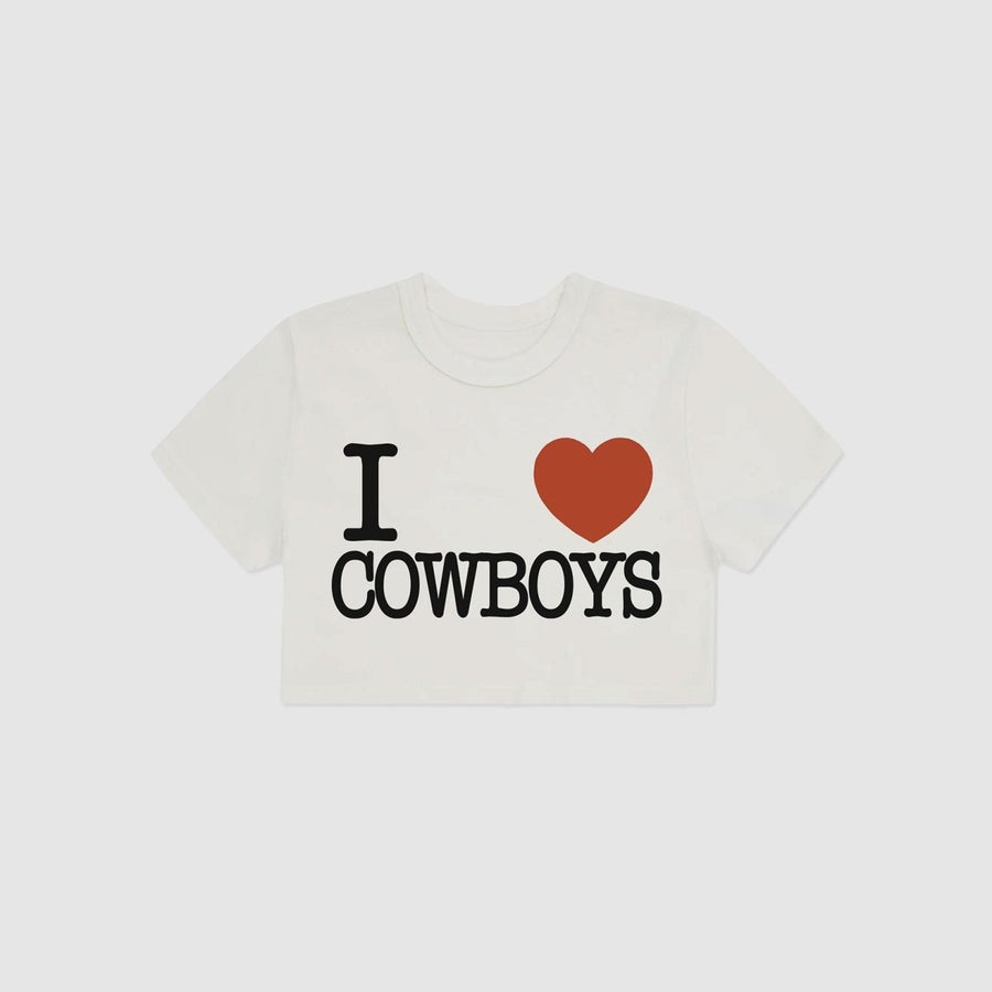 I Heart Cowboys Boxy Baby Tee