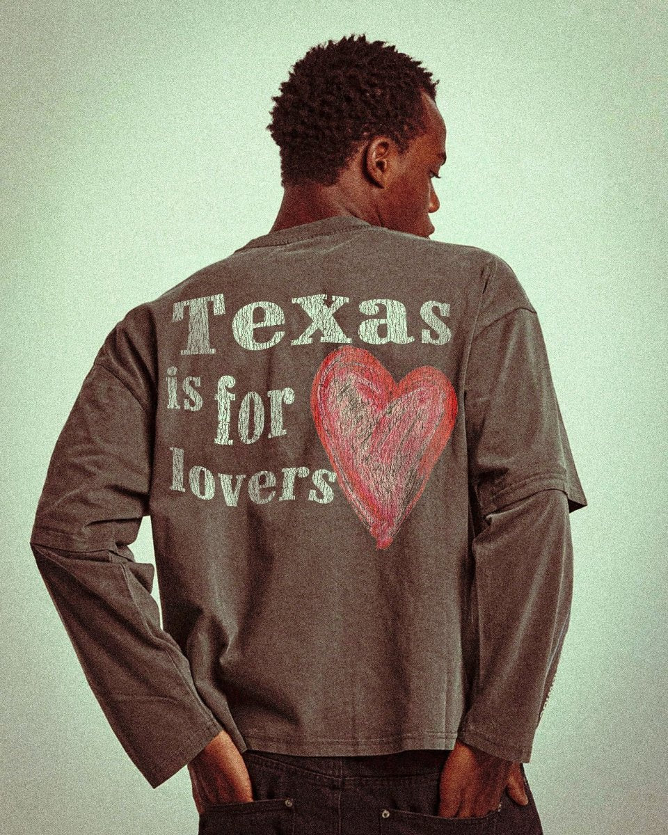 Faux - Layered Long Sleeve Tee - Maverick