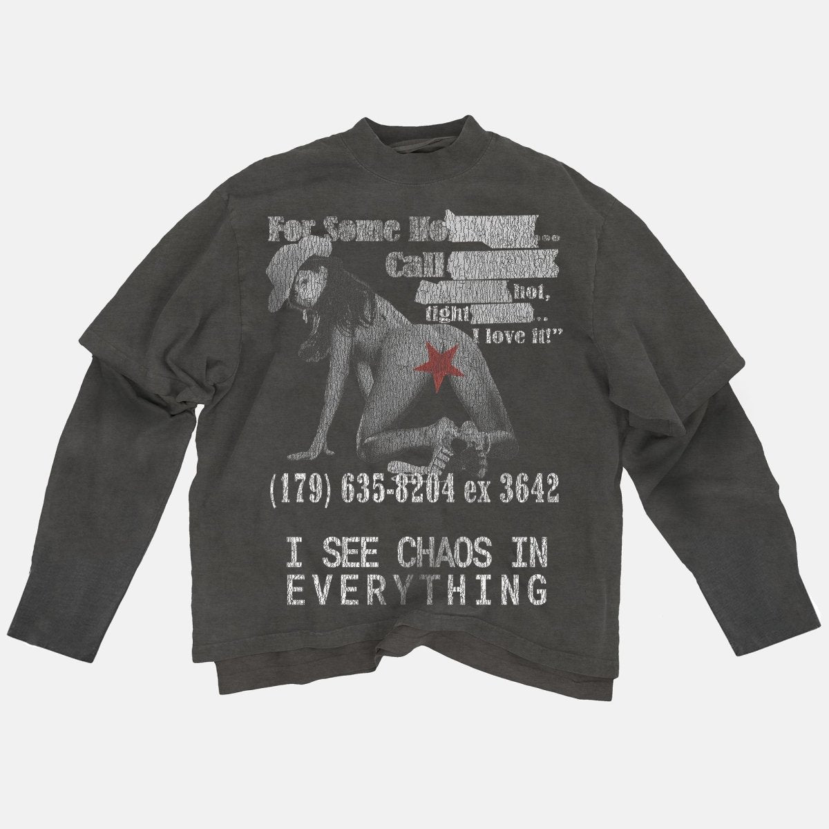 Faux - Layered Long Sleeve Tee - Maverick