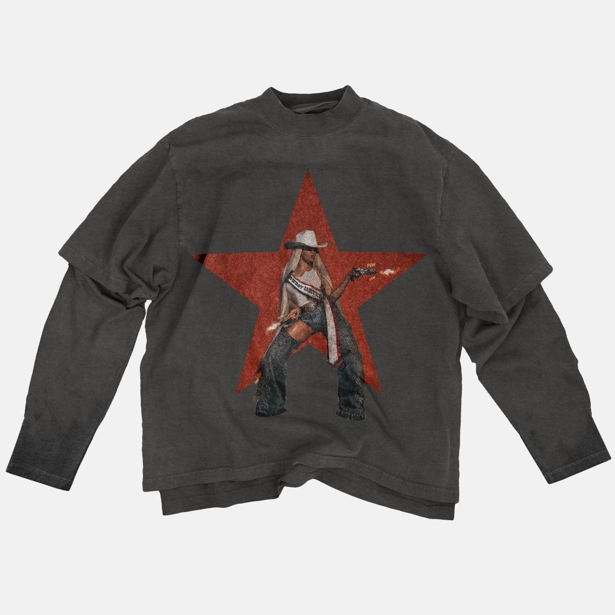 Faux - Layered Long Sleeve Tee - Maverick