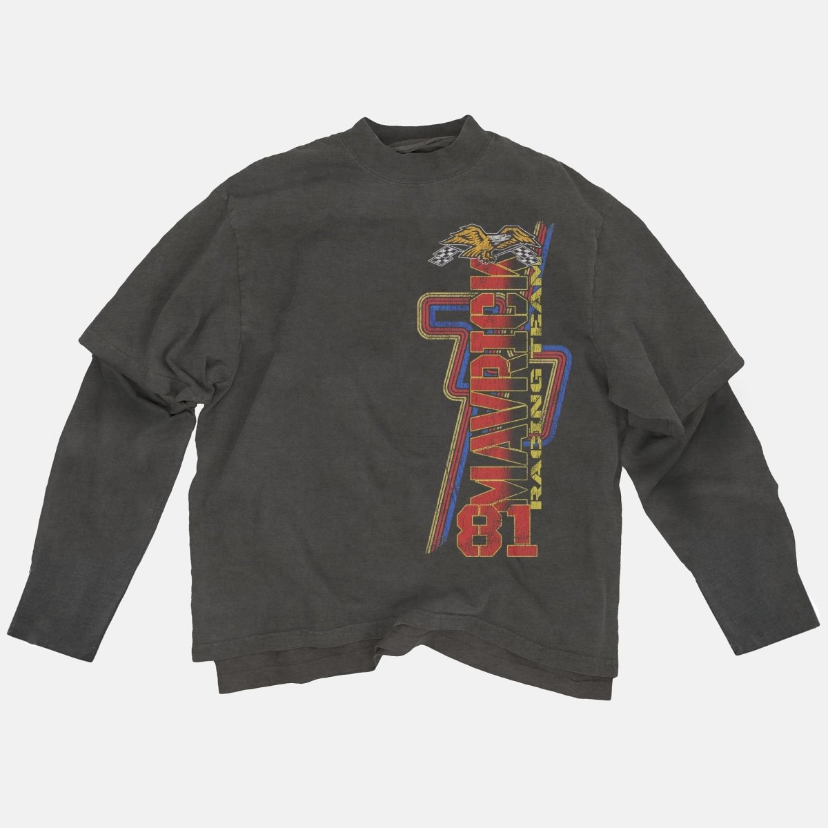 Faux - Layered Long Sleeve Tee - Maverick