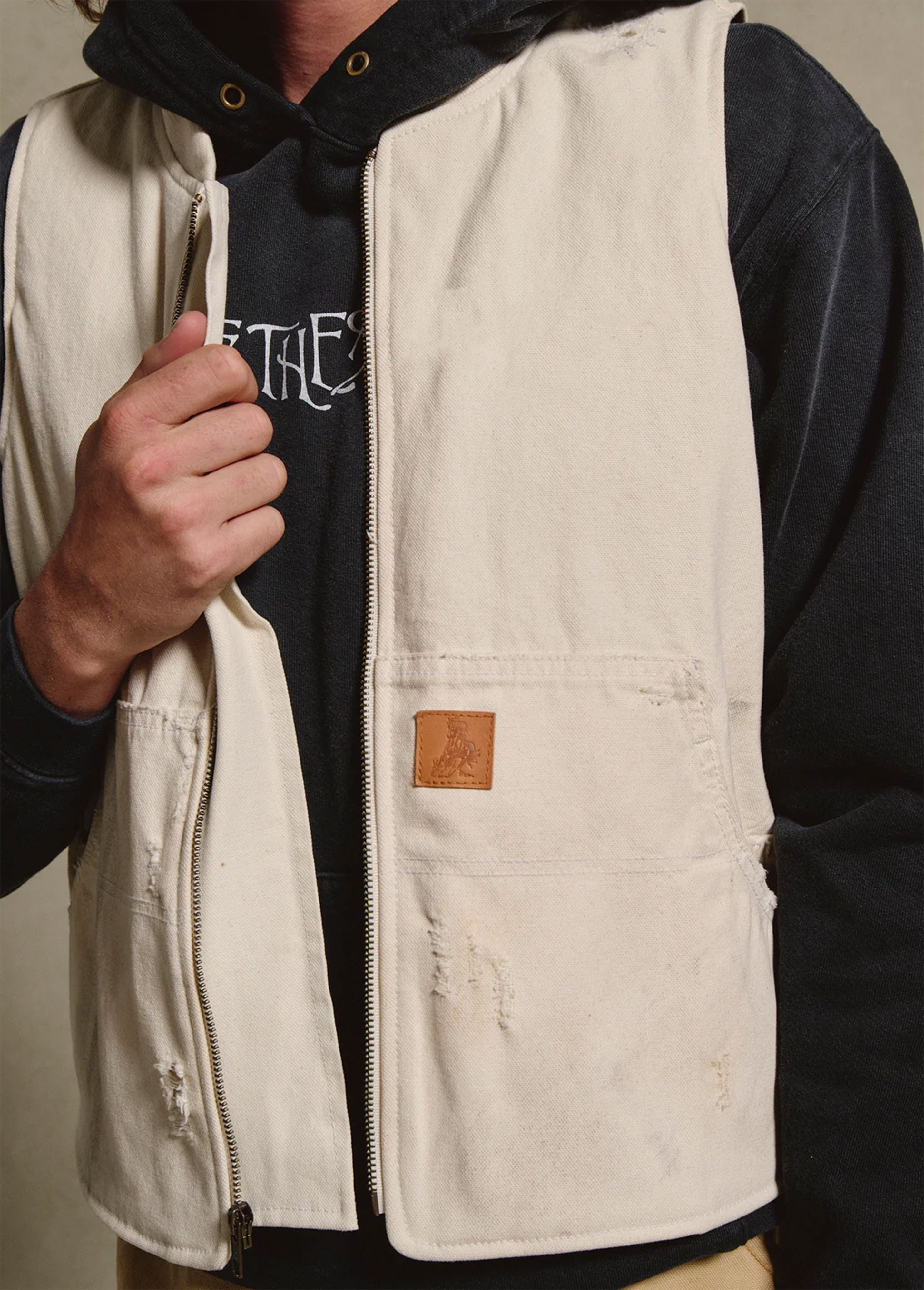 Distressed Work Vest (LTM) West Wear
