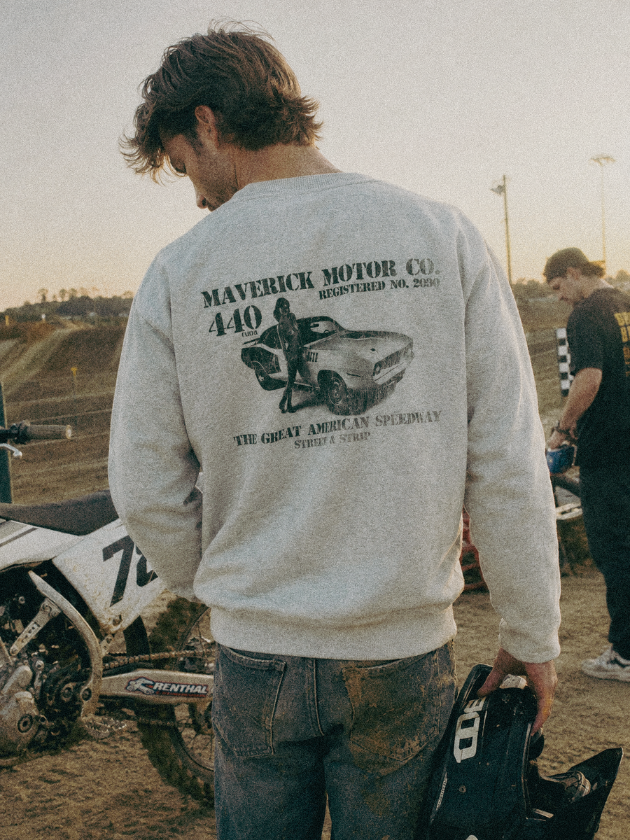 Speedway Sculpt Crew styled on a model