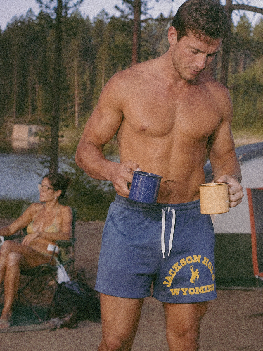 Wyoming Sweatshorts styled on a model