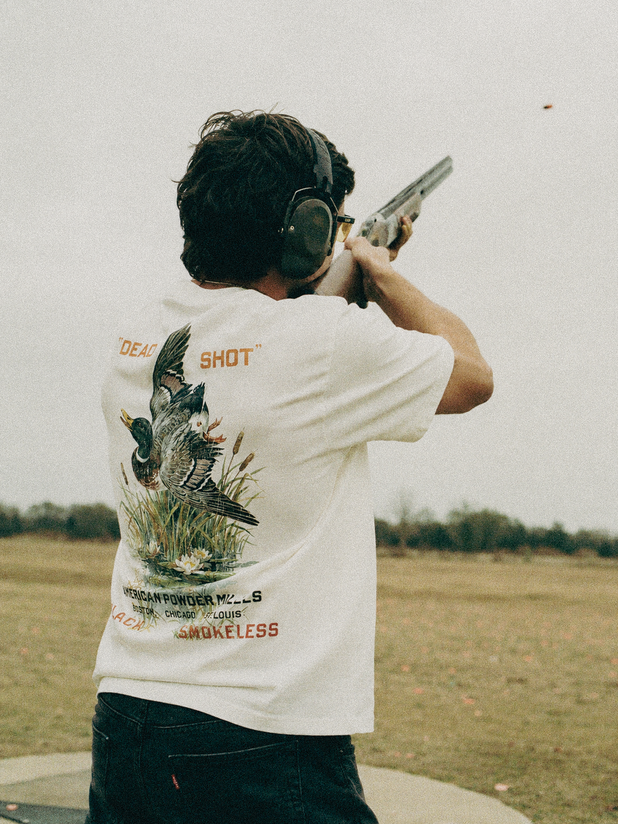 Dead Shot Boxy Tee styled on a model