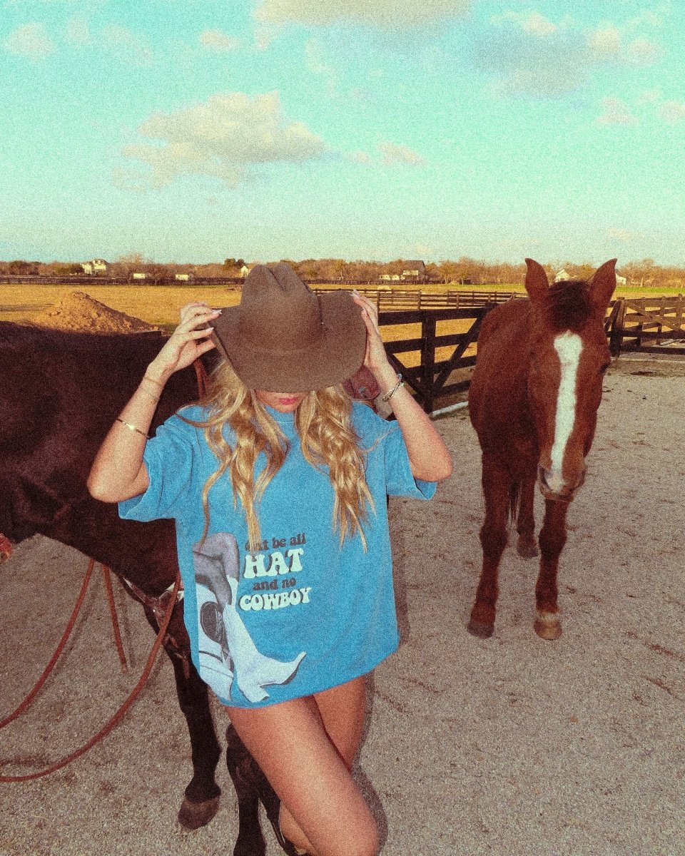 Oversized Raw Hem Tee - Maverick