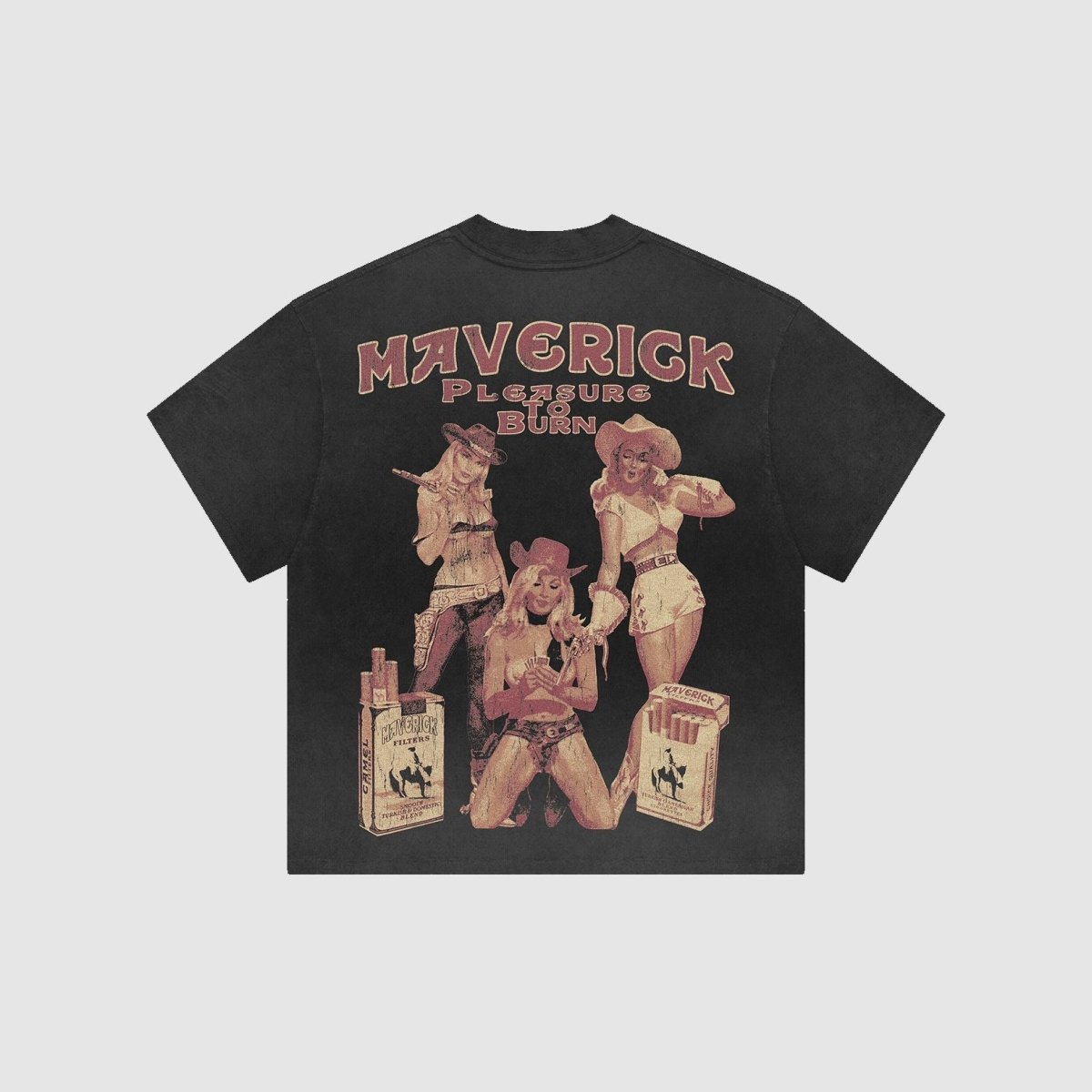Sun - Faded Heavyweight Boxy Tee - Maverick