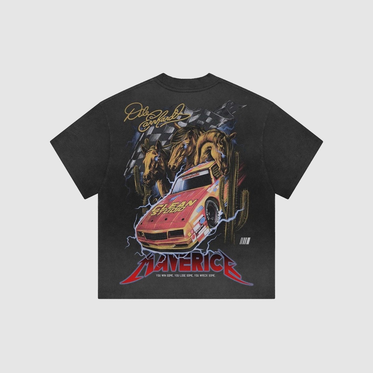 Sun - Faded Heavyweight Boxy Tee - Maverick