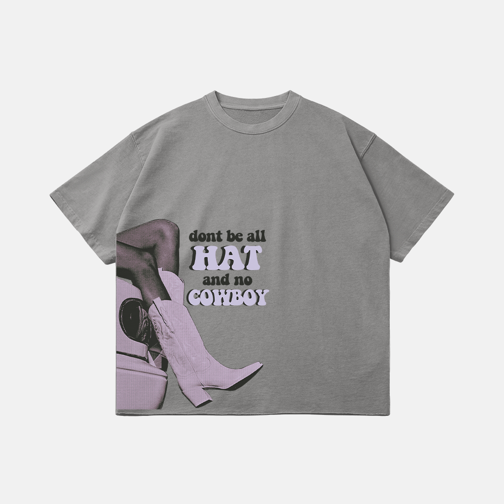 Oversized Raw Hem Tee