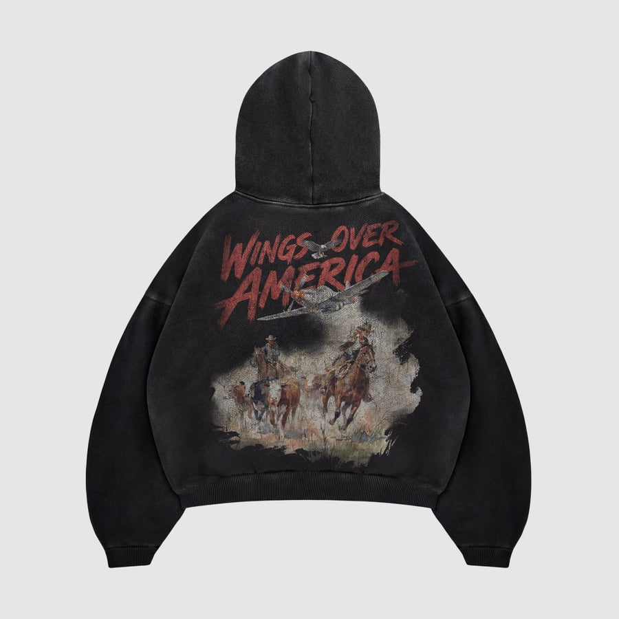 American Wings Boxy Hoodie