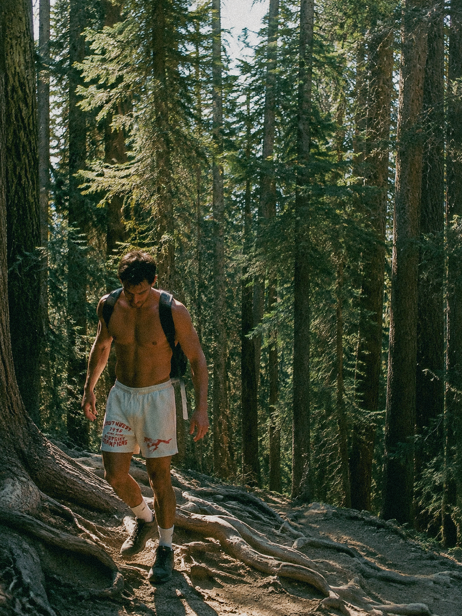 Southwest Sweatshorts styled on a model