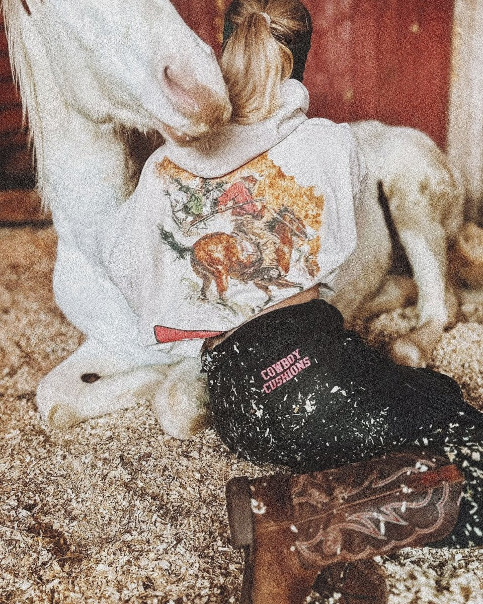 Sun Faded Boxy Distressed Hoodie - Maverick