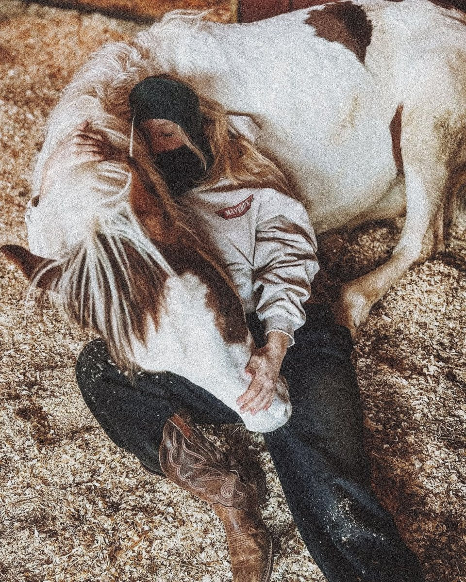 Sun Faded Boxy Distressed Hoodie - Maverick