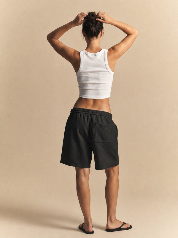 Female model, 5 ft 7, wearing size M, back